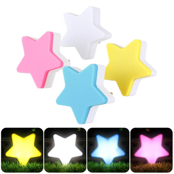 LED Sensorstyrt Nattlys Mini Stjerneformet LED Nattlys