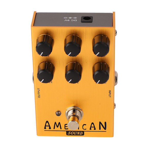Elgitarr Effekter Drive Pedal Effektor Simulerar Gitarrdistorsion och Overdrive-effekter AN 34 Guld