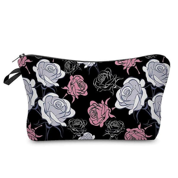 Makeuptaske Rejse Makeuptaske Kosmetiktaske Makeuptaske til Pung (Rose)