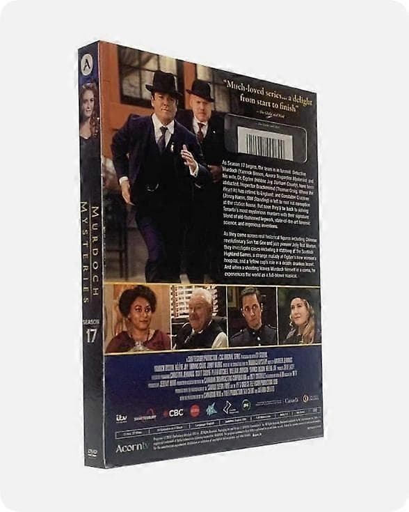 Ny boks Murdoch Mysteries sæson 17 DVD 5-disc engelsk version