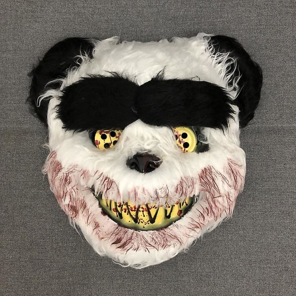 Skræmmende maske halloween cosplay skaldet gammel mand maske Panda