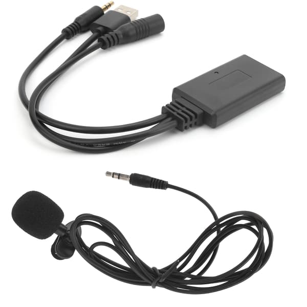 Universal bil AUX Bluetooth ljud trådlös mikrofon handsfree-adapter