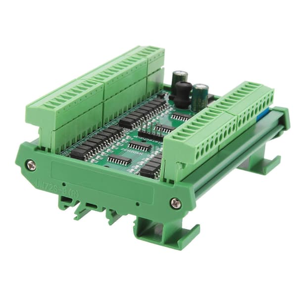 32Ch PNP Isolerad Digital Ingång RS485 Modbus Rtu Controller DC 12V 24V PLC Switch Kvantitetsförvärvskort (med fodral) Grön