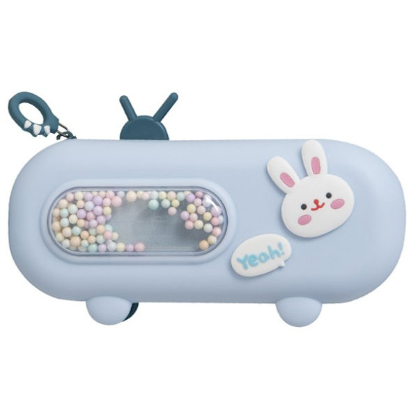 Todelt Bubble Machine Penalhus (7099 Blå, 7099 Gul)
