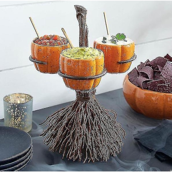 Halloween Græskar Snack Bowl Stand Dessert Stands Frugttallerkener 4 cups