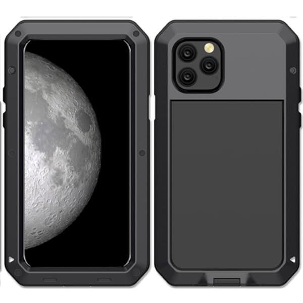 [HT]Stødabsorberende (Heavy Duty) Aluminiumsskal - iPhone 11 Pro Max Svart
