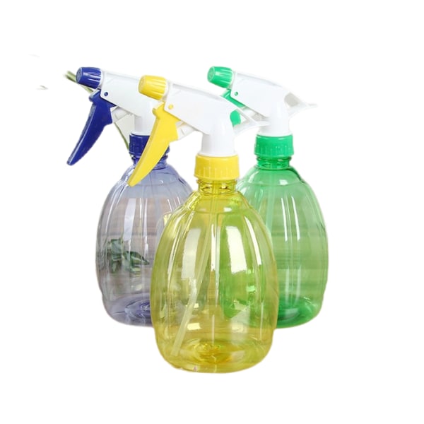 Sprayboks Sprayspray Desinfeksjonsspray med manuelt trykk 5 stk (A3 grønn + A3 blå + A3 gul + A3 rød + A3 rosa 500ml),