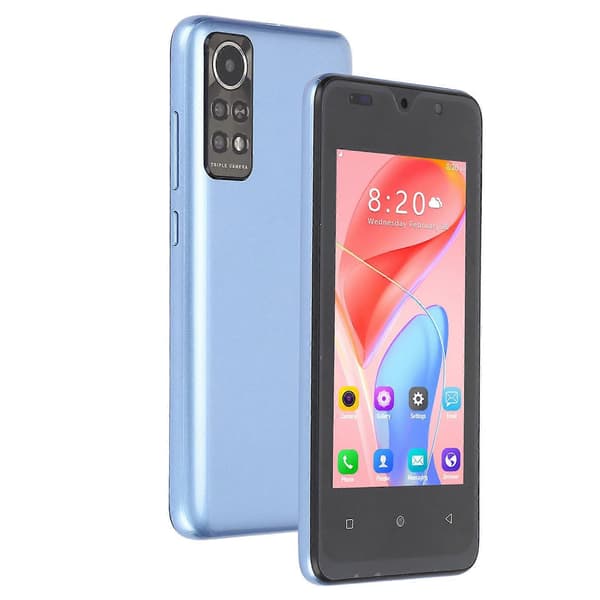 4,66\" Android-telefon: 1 GB RAM, 8 GB ROM, dubbla SIM, 128 GB utbyggbart, HD-kameror