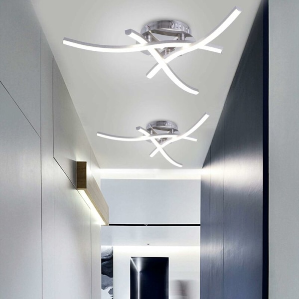 Three Cross Silikone 4000K Hus LED-belysning Minimalistisk stuebelysning, til stue, entre, soveværelse