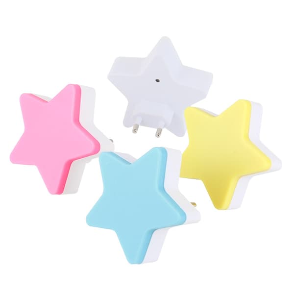 LED Sensorstyrt Nattlys Mini Stjerneformet LED Nattlys
