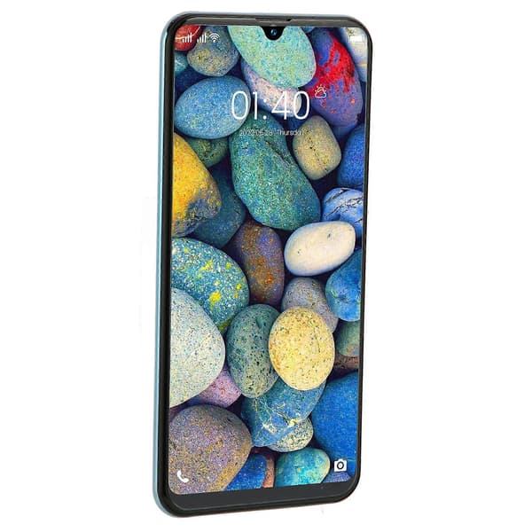 5G Smartphone Blå: 6.4\" Android 11, 4GB RAM, 64GB ROM, 6000mAh, Ansigtsgenkendelse