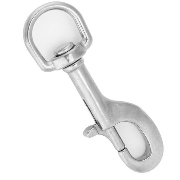 316 rustfritt stål enkelthode krok Swivel Eye Snap Scuba Diving Accessory (90MM, hvit)