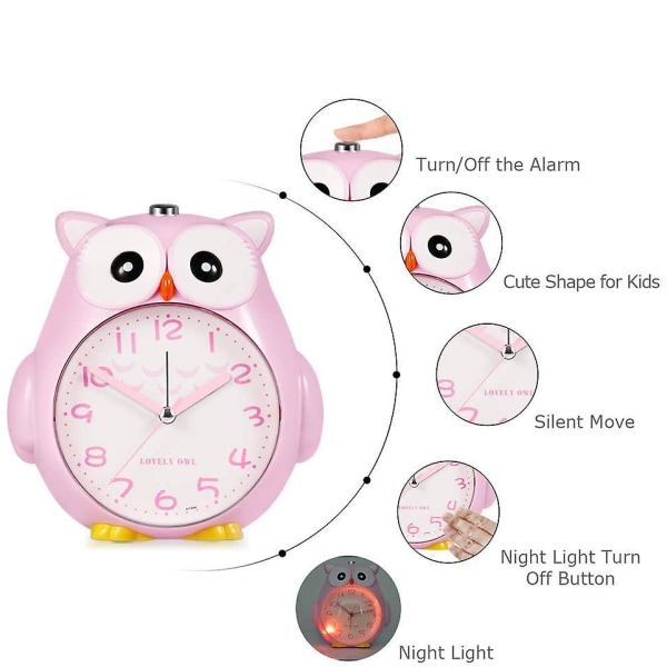 Herätyskello lapsille, kovaääninen herätyskello taustavalolla