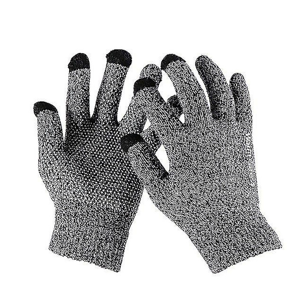 Elastiska helfingerhandskar Varm Tjock Cykling Körning Mode Kvinnor Män Vinter Varma stickade utomhushandskar i ylle
