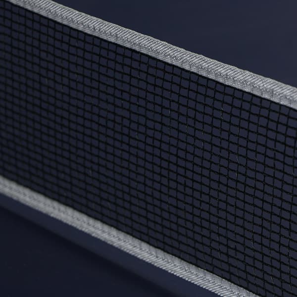 Bærbart bordtennisnetsæt med stolper til 170 cm brede borde, gråblå