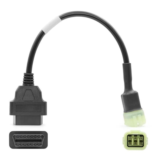 6-benet til 16-benet OBD2-adapterkabel Motorcykeldiagnostisk stik