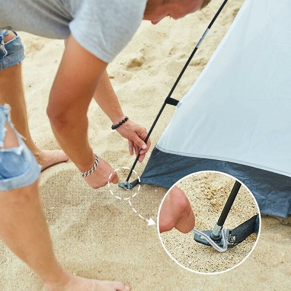 Pack utomhustält spikavdragare Campingtillbehör Tälthög Golvkrok Spikavdragare Tälthög med dragkrokavdragare för outd