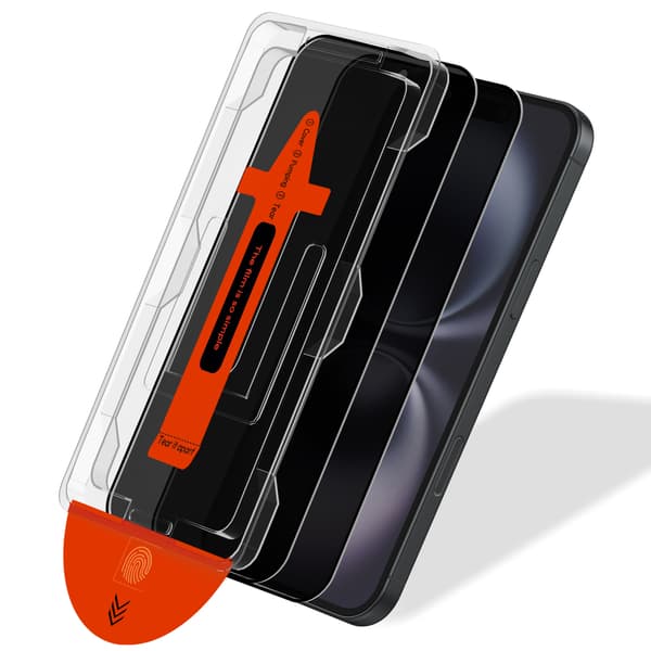 2-Pack Iphone 16 Privacy Skärmskydd - Härdat Glas | [Automatisk Installation] - Bubbelfritt
