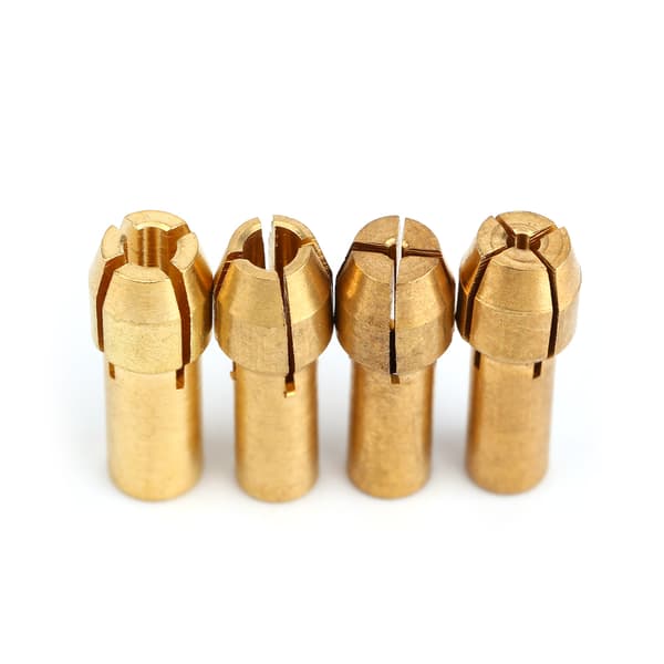 Rotations Multi Værktøj Messing Muffe Adapter Sæt 4 stk. 1 1.6 2.35 3.2 MM