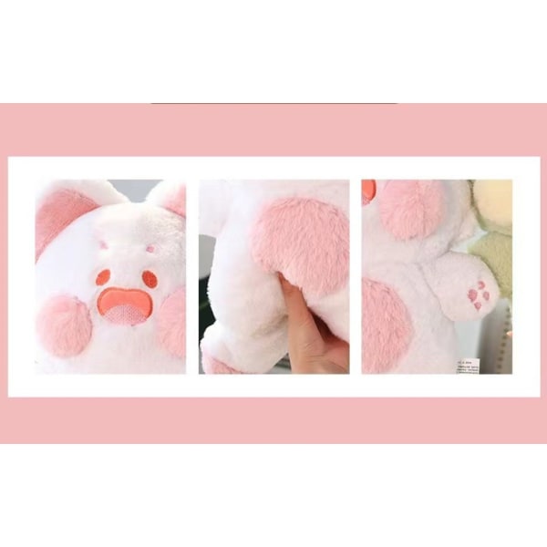 45 cm Dudu Meow Doodle Cat Plyschkattunge Kawaii Toy Fluffy Pink