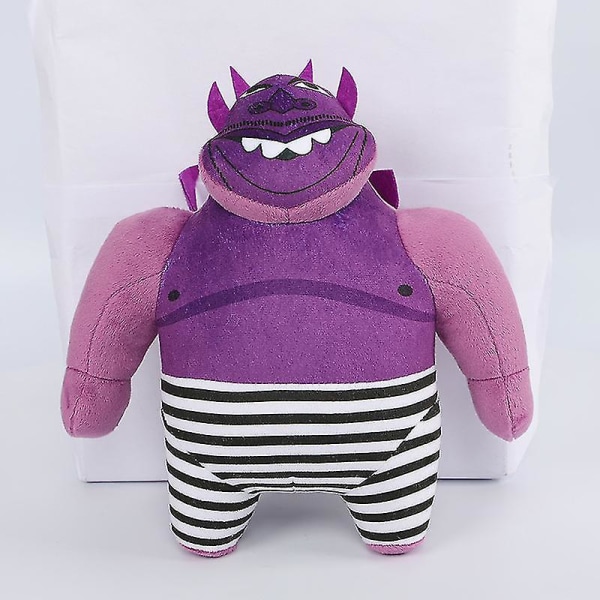 35 cm animaatioelokuva Wendell Wild ympäröivät nuket Wendell ja Wilder Demon pehmolelut A Fat Purple Devil