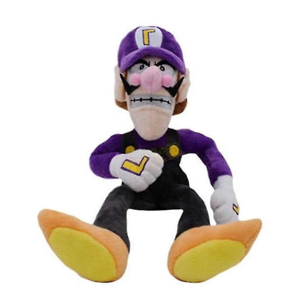 Super Mario Bros Plys Dukke Mario Luigi Blødt Teddy Bamse Legetøj Gave 25 cm purple big