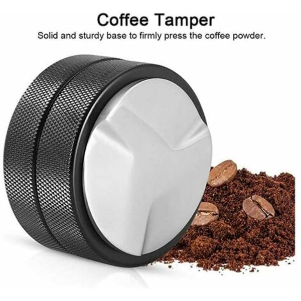 51 mm Kaffe Tamper Rustfrit Stål Rustfast Barista Espresso Tamper Kaffebønnepresseværktøj Heavy Duty Base Espress
