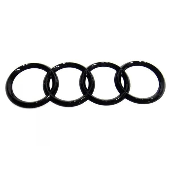 Sort Blank Bagklap Bagagerum Ring Mærke Emblem til Audi A3 A4 S4 A5 A6 S 192x62mm