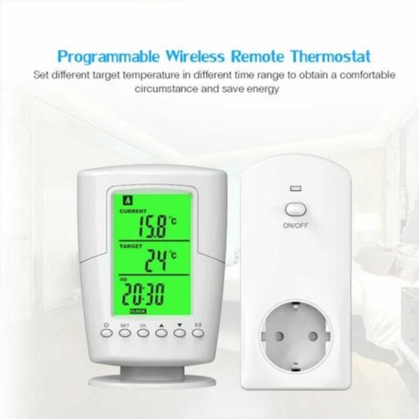 Programmerbar trådløs termostatfatning husholdnings smart termostat temperatur isolering timing kontrol termostat