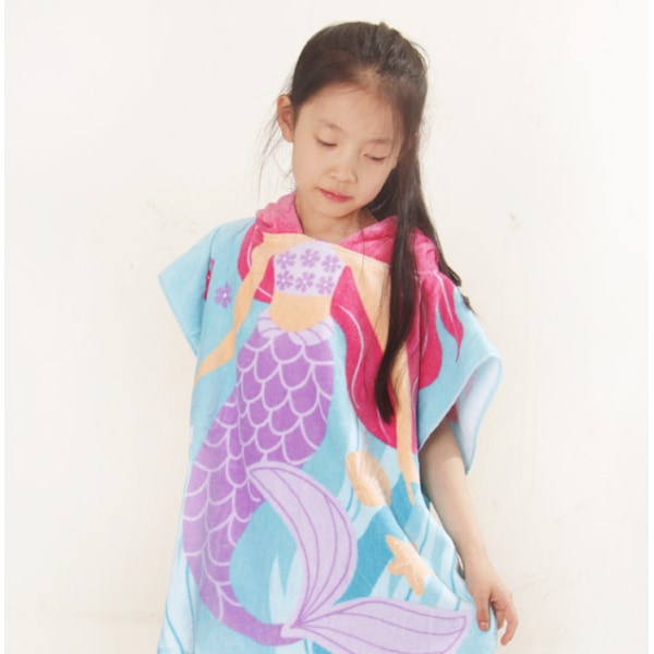 Børnebadekåbe Mermaid-1 60 cm lang DP17S,