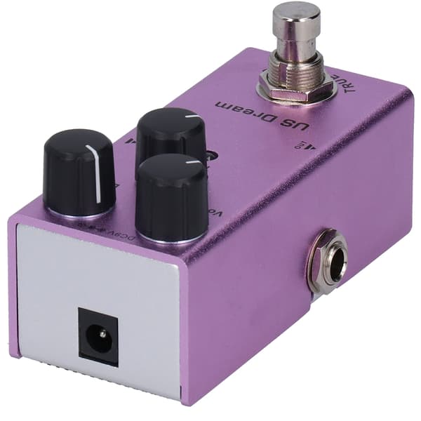 US Dream Distortion Mini Gitar Effekt Pedal True Bypass Lilla DC 9V JDF-4