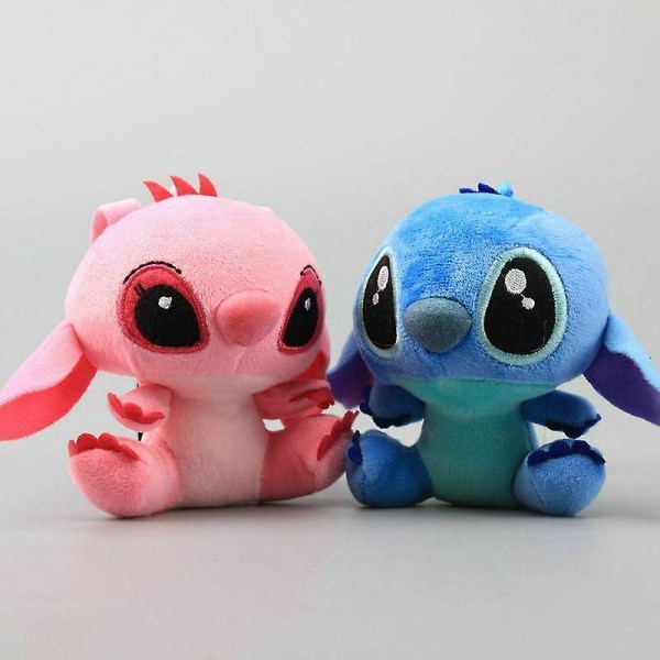 Lilo ja Stitch pehmolelu riippuva avaimenperä ripustin nukke miniriipus B Stitch