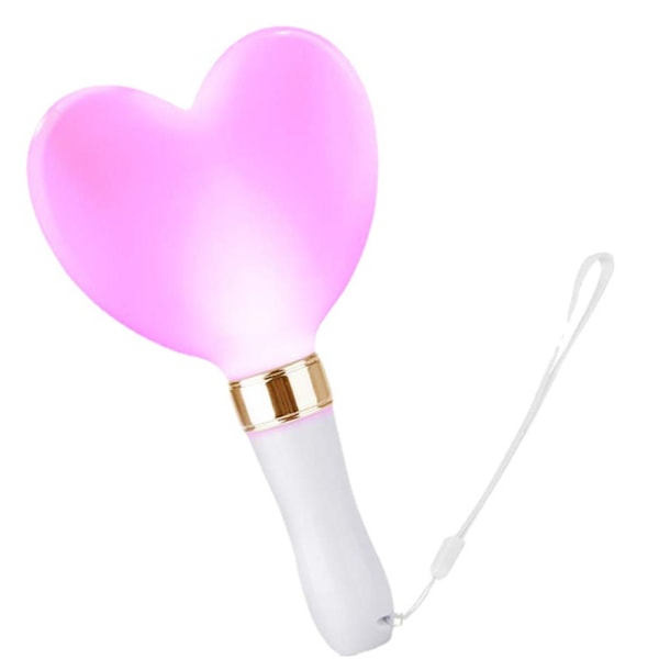Koncert cheer rekvisitter glødende kærlighed lys stick fersken hjerte lys stick LED lys stick hjerteformet cheer stick (fremhæv 3W)