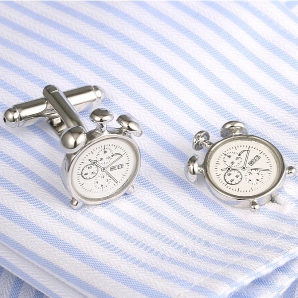 Silver Manschettknappar Premium French Shirt Manschettknappar xiukou Fun Awakening Cuffs