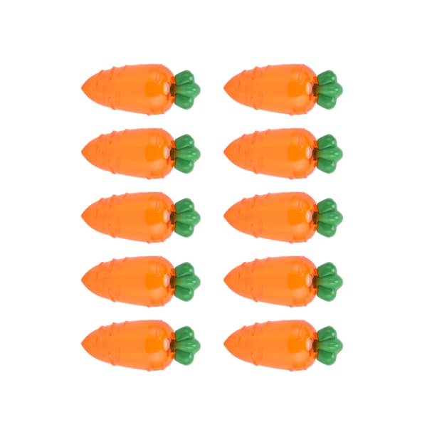 10 st morotsformad godislåda plast godisförvaring för bröllopsgåva festpresent transparent orange