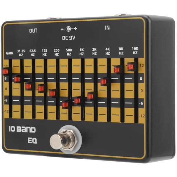 10-bånds equalizer modulasjon harmonisk elektrisk gitar effektpedal