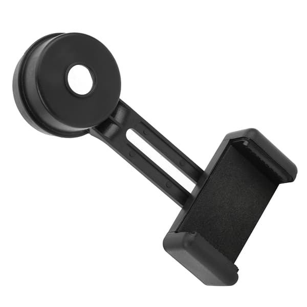 Universal Teleskop Telefon Adapter Bærbar Digiscoping Mount Holder Tilbehør Sort