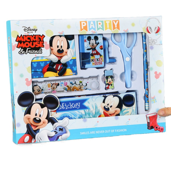 Disney presentask set skolmaterial set pennvässare brevpapper box