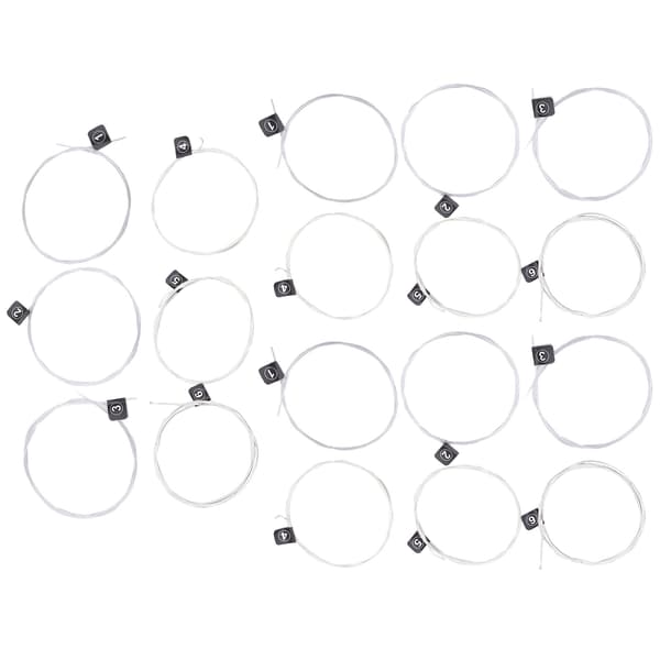 3 Set Klassiska Gitarrsträngar Stabil Tonhöjd Nylon Silverpläterade Tillbehör NX35