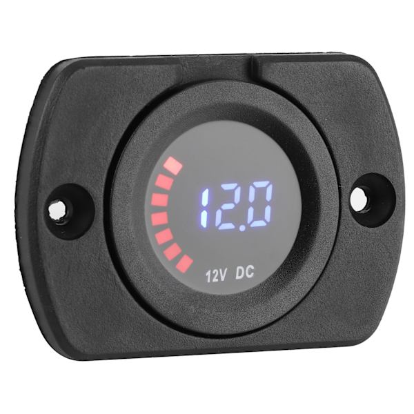 12V DC LED Display Spänningsmätare Panelmontering Fordonsmodifiering Färgskärm