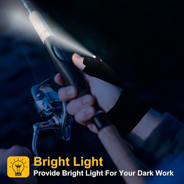 LED Ficklampa Handskar Cool Gadget Hands-Free lampor