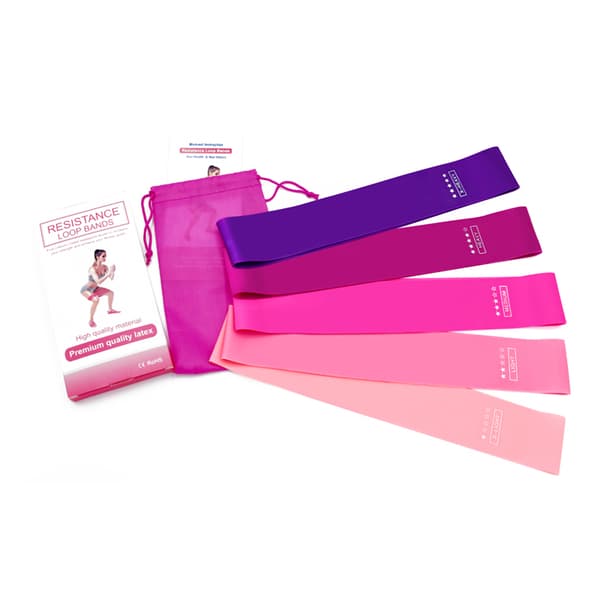 Latex Resistance Loop Bands för Hemmaträning Stretching Styrketräning Fysioterapi