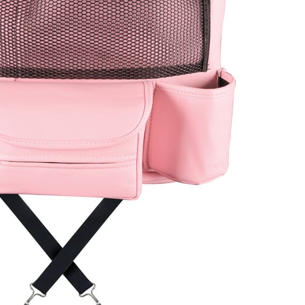Multifunktionel PU-læder holdbar bilsæde ryglæn organizer opbevaringstaske pink