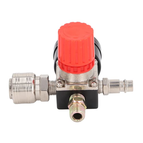 Europæisk luftkompressor trykregulator 4 huller 0 til 180 PSI med måler