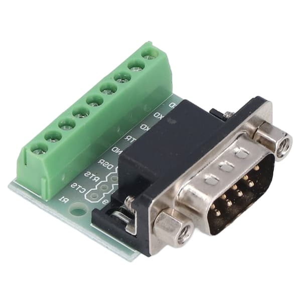 DB9 Terminal Block Breakout Board RS232 RS485 9-Pin Header Skrueforbindelse