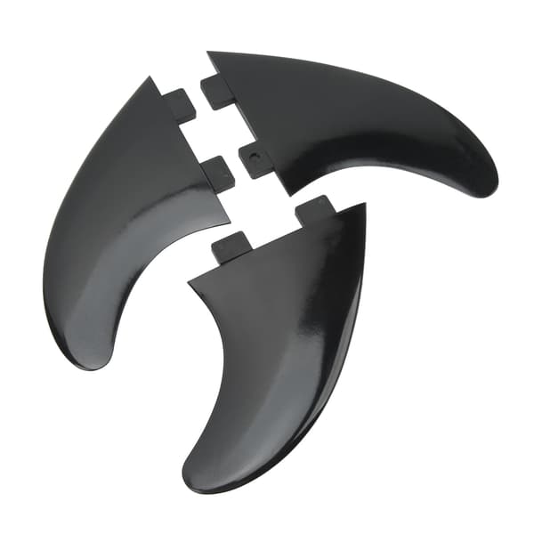 3 Stykker Surfebrettfinner PVC Hurtigutløser Erstatning Tri Fin Sett for Longboard Surfebrett Paddleboard