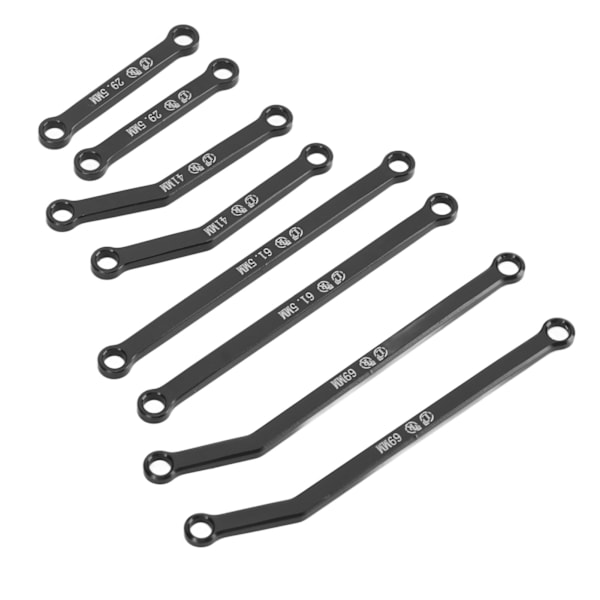 RC Parallelstangsæt til AXIAL 1/24 SCX24 RC Crawler, reservedele til trækstang Sort