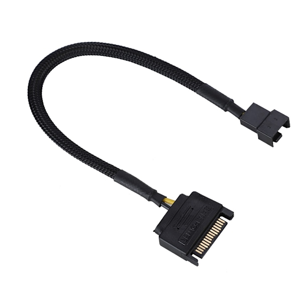 5-pakkauksen SATA 15-nastainen 4-nastaiseen jäähdytystuulettimen virta-adapterikaapeli - 22AWG-kaapeli
