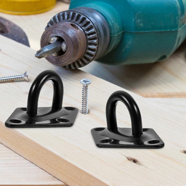 4 st Pad Eye Plate Hook Rostfritt Stål Tak Krokar U Krokar Väggmonterade Krokar