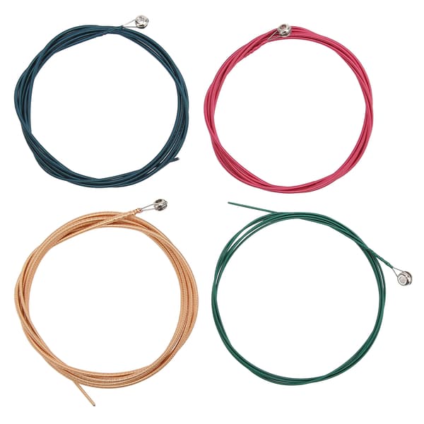 4-pack Akustiska Folk Elbas Gitarrsträngar Metall Ändkula Färg Ljust Starkt